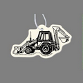 Paper Air Freshener Tag W/ Tab - Backhoe & Front End Loader